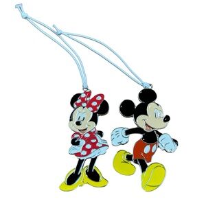 Mickey and Minnie Mouse Enamel Ornaments